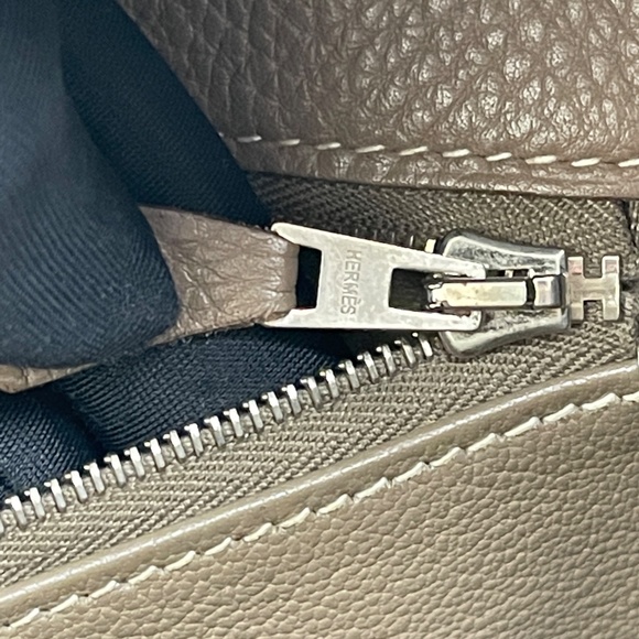 ❌❌❌ SOLD! ❌❌❌ Hermès Etoupe Togo Retourne Kelly 40 - Picture 14 of 16
